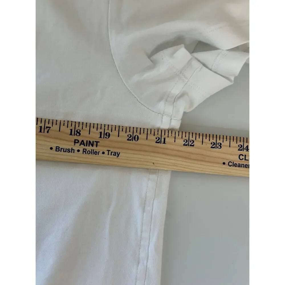 Banana Republic Mens White T-Shirt 100 Cotton Crew Neck Short Sleeve Basic M